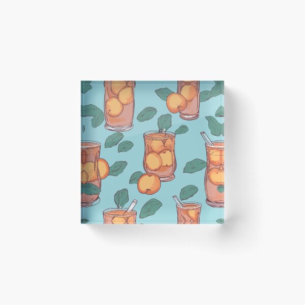 Item preview, Peach and iced tea designed and sold by PovikArt.