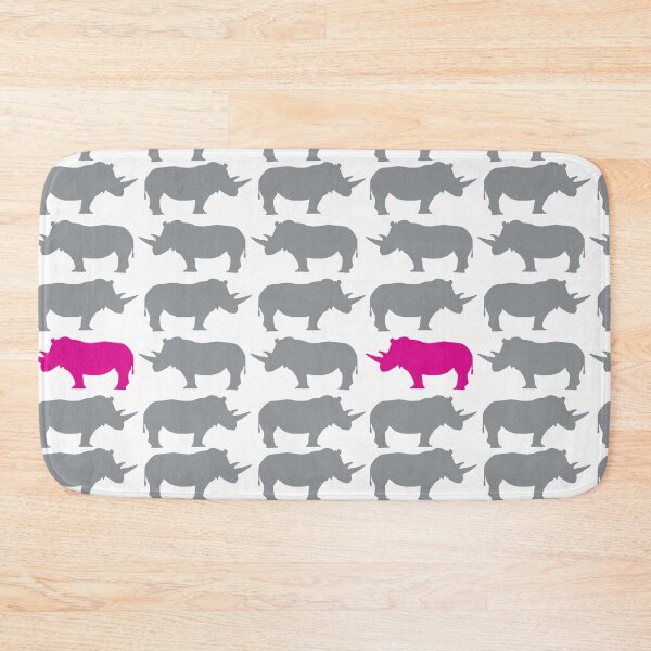 Item preview, One Pink Rhino in the Herd designed and sold by Star Stream Design.