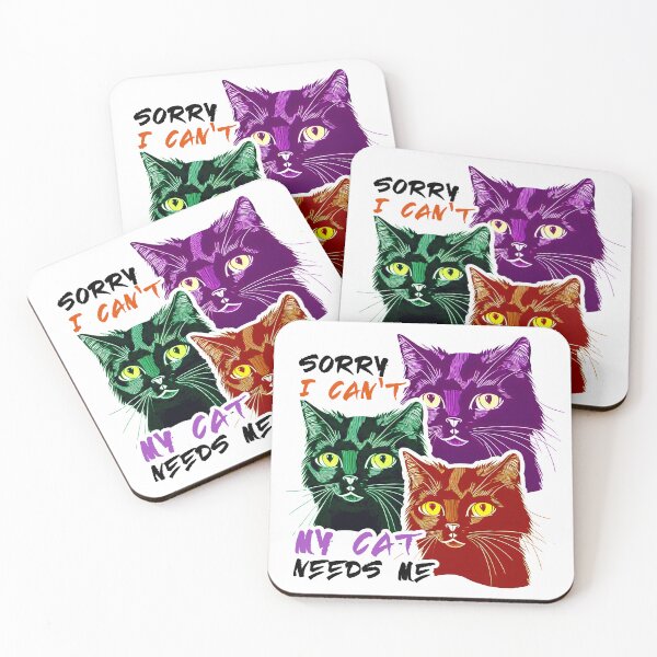 Item preview, Sorry I Can't My Cat Needs Me designed and sold by Lychee Design.