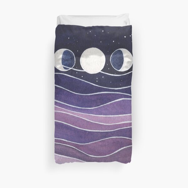Montañas Púrpuras y Luna Funda nórdica