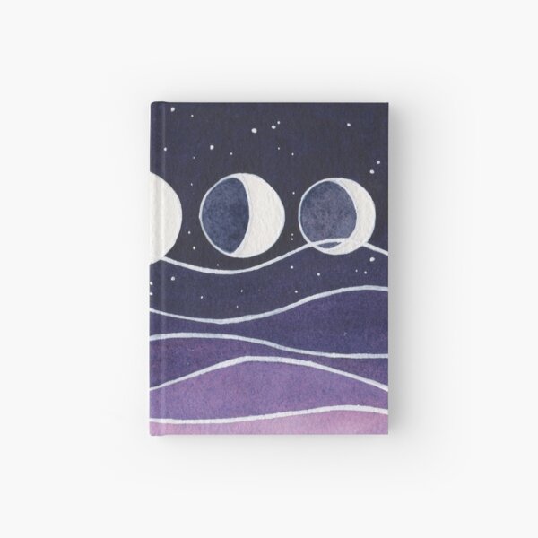 Purple Mountains and Moon Hardcover Journal