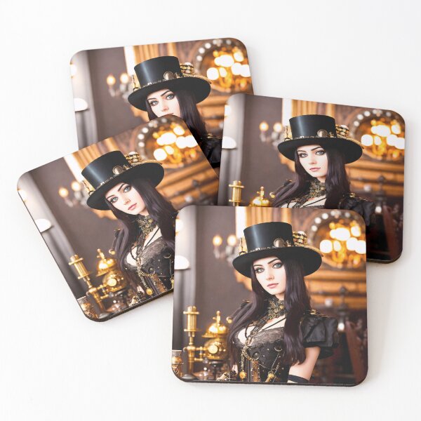 Item preview,     Steampunk Portraits: Detailed images of girls in steampunk outfits designed and sold by ArtCreator2023.