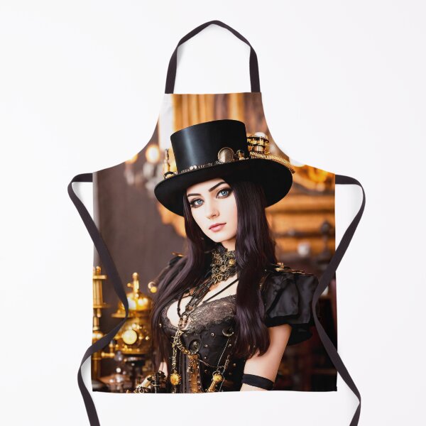 Item preview, Steampunk Portraits: Detailed images of girls in steampunk outfits designed and sold by ArtCreator2023.