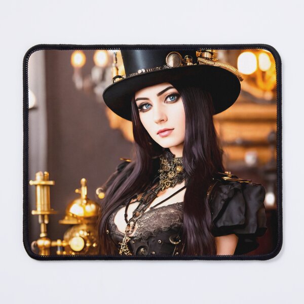 Item preview, Steampunk Portraits: Detailed images of girls in steampunk outfits designed and sold by ArtCreator2023.