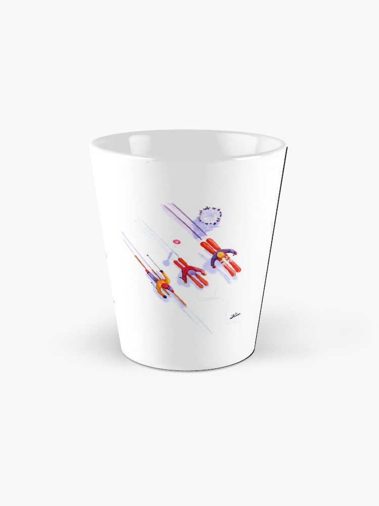 Thumbnail 2 of 4, Coffee Mug, Skiers From Above designed and sold by InspirebyKim.