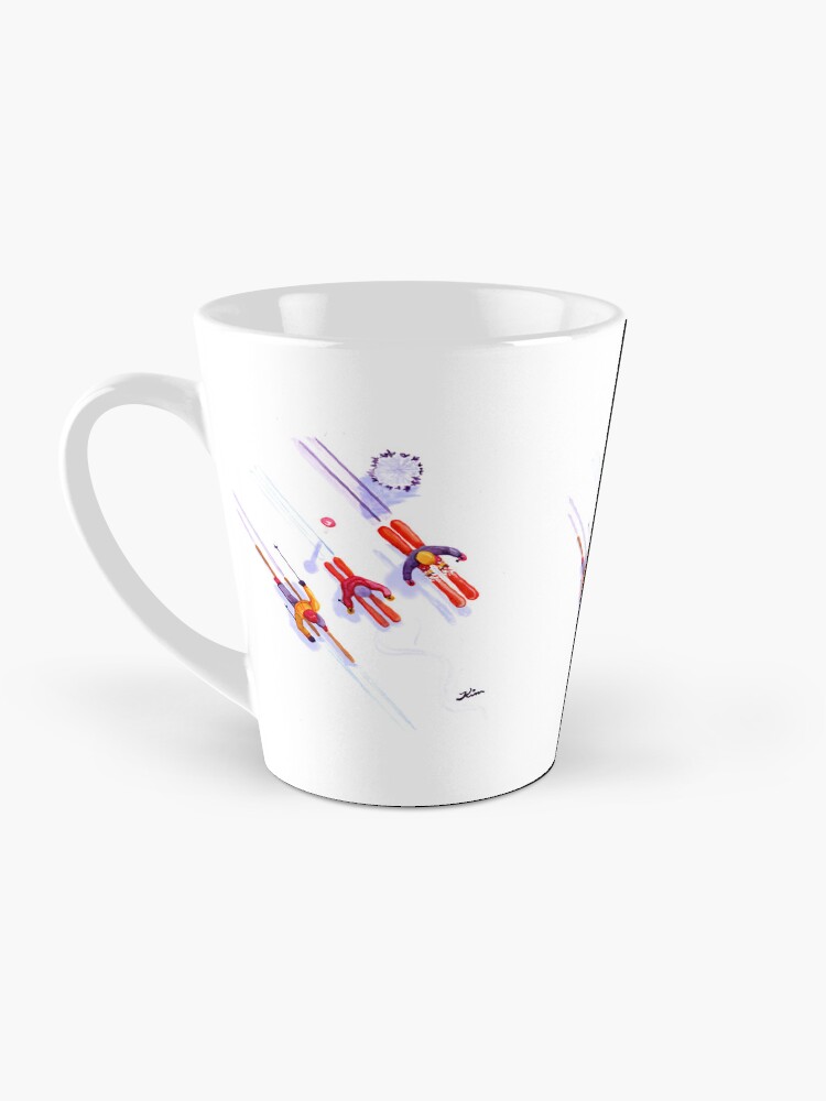 Thumbnail 3 of 4, Coffee Mug, Skiers From Above designed and sold by InspirebyKim.