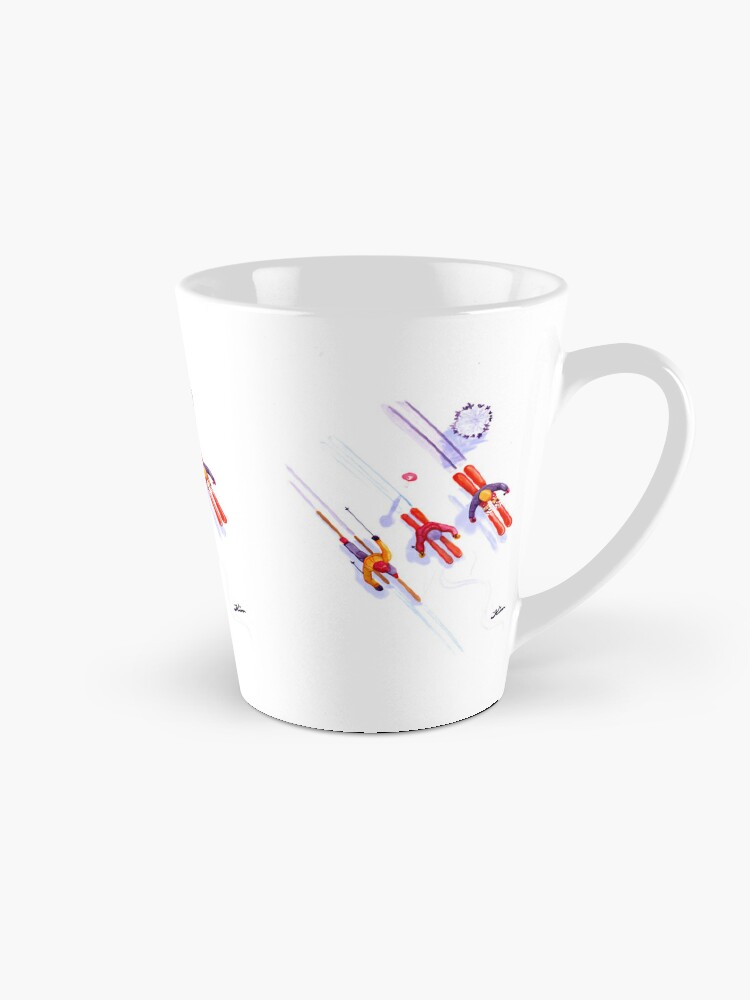 Thumbnail 1 of 4, Coffee Mug, Skiers From Above designed and sold by InspirebyKim.