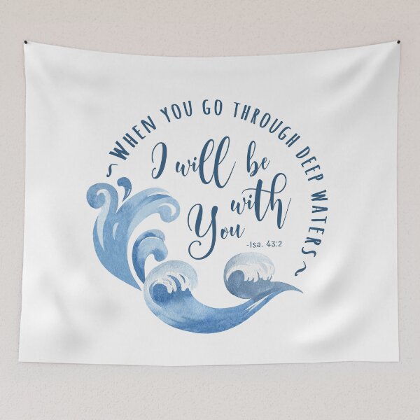 Item preview, Isaiah 43:2 Waves designed and sold by amazingjoy.