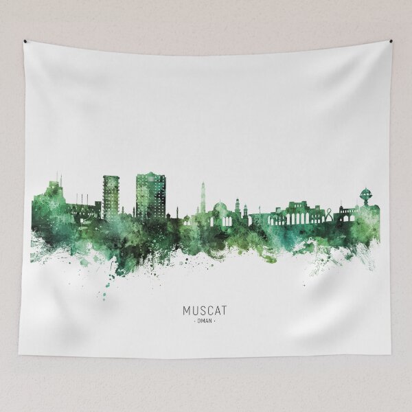 Item preview, Muscat Oman Skyline designed and sold by ArtPrints.