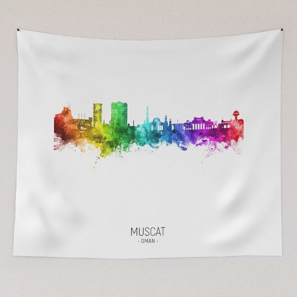 Item preview, Muscat Oman Skyline designed and sold by ArtPrints.
