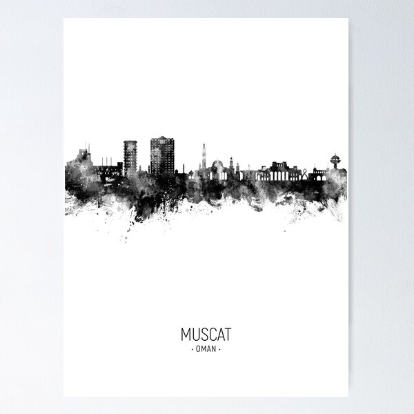 Item preview, Muscat Oman Skyline designed and sold by ArtPrints.