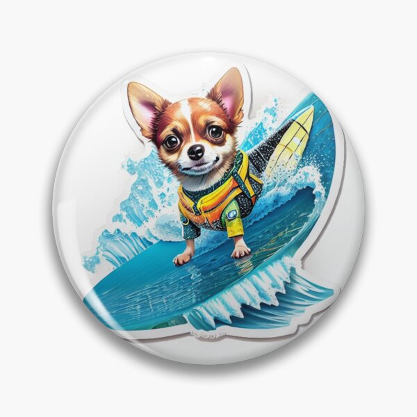 Item preview, Chi the surfing Chihuahua 4 designed and sold by Dpe1974.