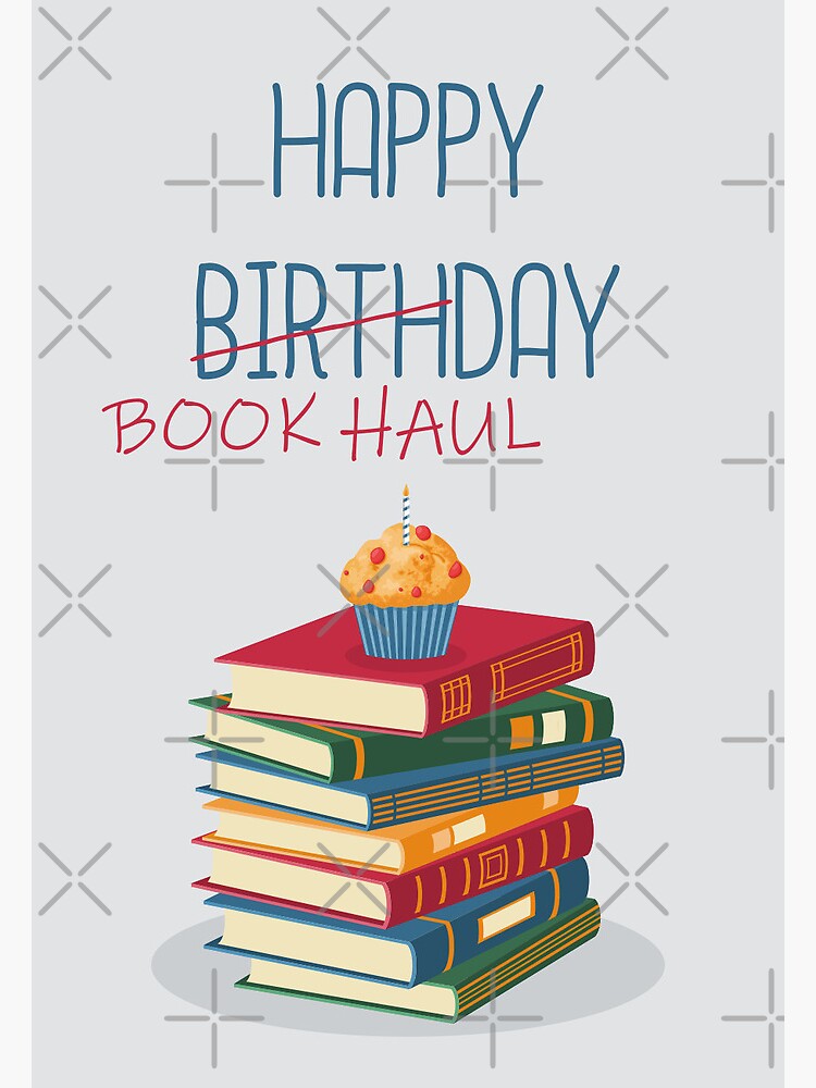 Birthday Book Card Book Lovers Bookworm Happy Birthday Card Happy Birthday  Book Card Book Birthday Card Card for Book Lovers 