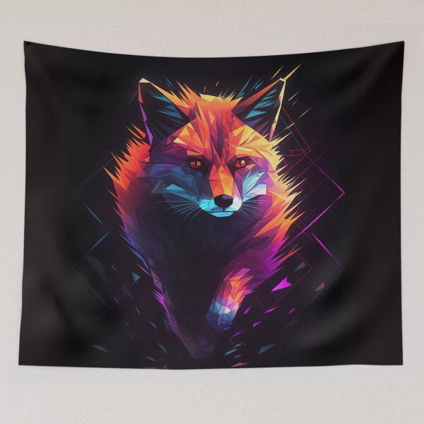 Item preview, Fox retrowave vintage neon 80s designed and sold by MDCGraphics.