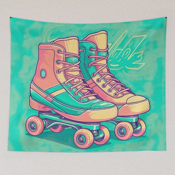 Item preview, Retro roller skates designed and sold by Hibiskusmond.