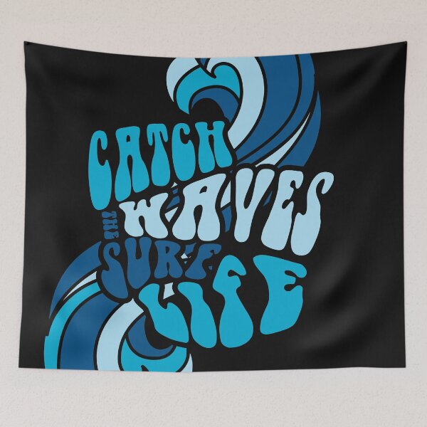 Item preview, Surf Life catch the waves beach surf typography designed and sold by srissdesigns.
