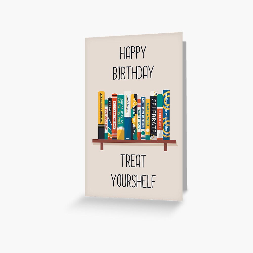 Birthday Book Card Book Lovers Bookworm Happy Birthday Card Happy Birthday  Book Card Book Birthday Card Card for Book Lovers 