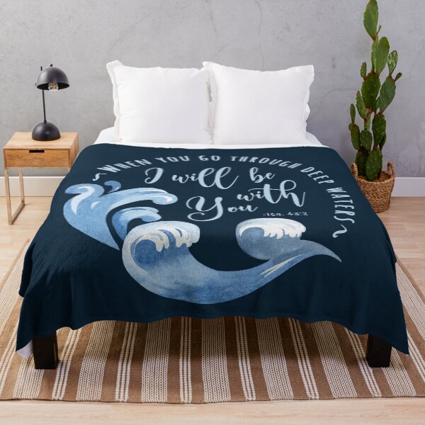 Item preview, Waves Isaiah 43:2 designed and sold by amazingjoy.