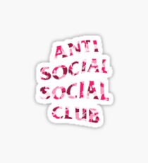 anti social social club Sticker