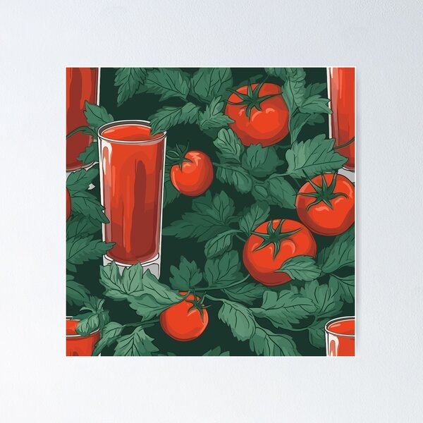 Item preview, Tomatoes and tomato juice designed and sold by PovikArt.