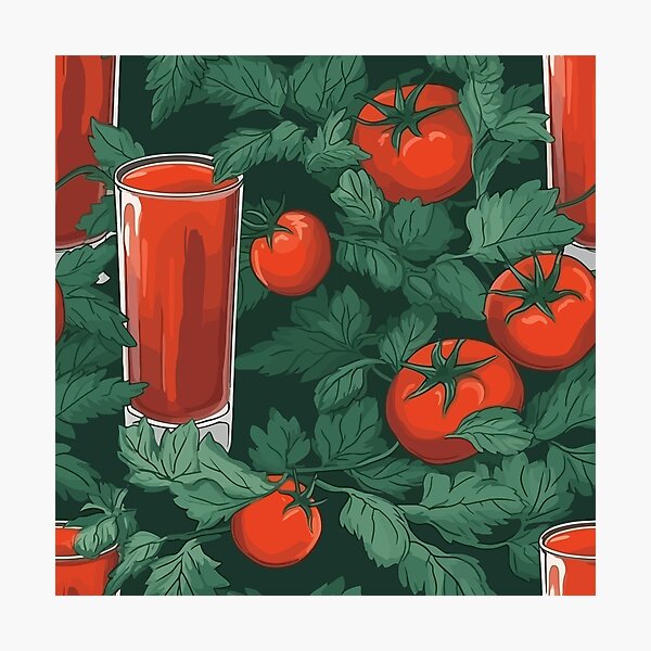 Item preview, Tomatoes and tomato juice designed and sold by PovikArt.