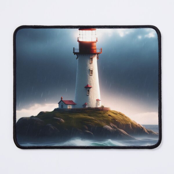 Item preview, Red Cap Top Lighthouse by Perceptual Paradox Creations designed and sold by hobbit73.