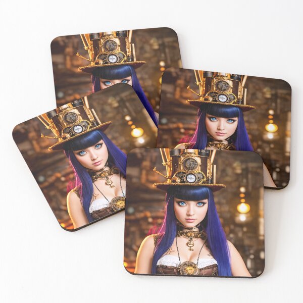 Item preview, Steampunk Beauties: Realistic portraits of girls with a steampunk look designed and sold by ArtCreator2023.