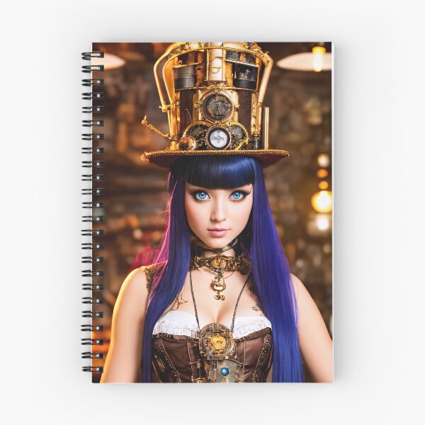 Item preview, Steampunk Beauties: Realistic portraits of girls with a steampunk look designed and sold by ArtCreator2023.