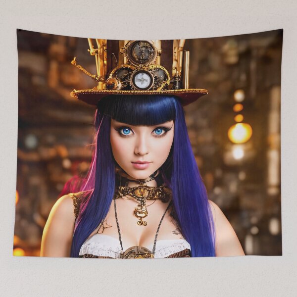 Item preview, Steampunk Beauties: Realistic portraits of girls with a steampunk look designed and sold by ArtCreator2023.