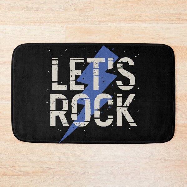 Item preview, 'LET'S ROCK' Rock Music Lover Typographic Design designed and sold by deepakrode7.