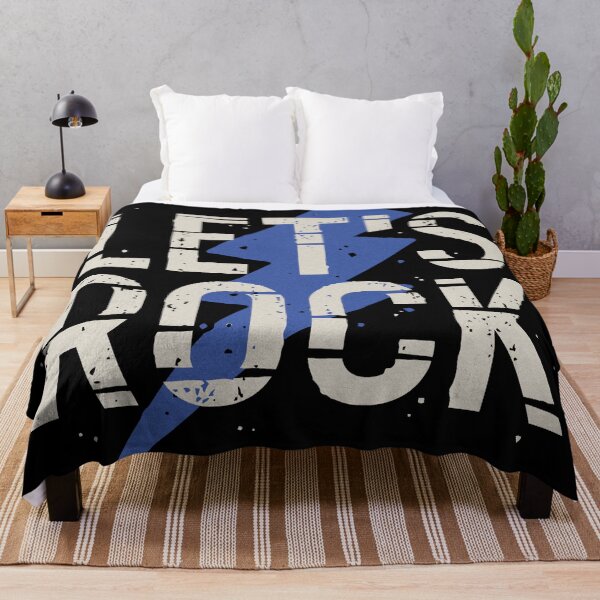 Item preview, 'LET'S ROCK' Rock Music Lover Typographic Design designed and sold by deepakrode7.