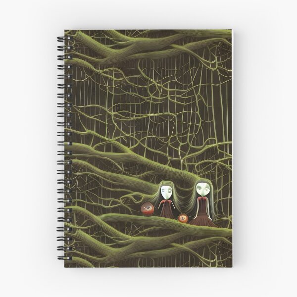 Item preview, Forest Creatures in Root Maze – Figures with Lanterns in the Jungle designed and sold by worldofwhisper.