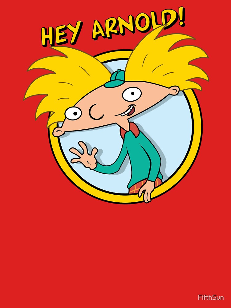 Thumbnail 7 of 7, Classic T-Shirt, Hey Arnold! Arnold Classic Wave Poster designed and sold by FifthSun.