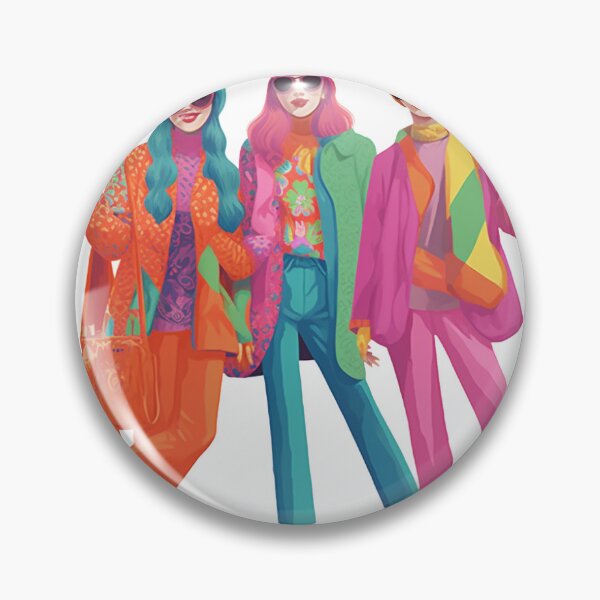 Item preview, Three fashionable women displaying their outfit | Minimal Illustration in soft colors designed and sold by Grafic Panda.