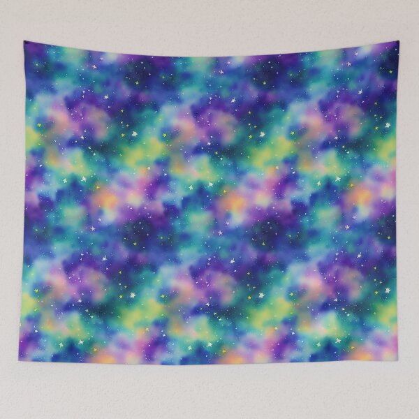 Item preview, Starry Skies - A Seamless Pattern of Luminous Stars in the Universe, Watercolor designed and sold by Girly-Universe.