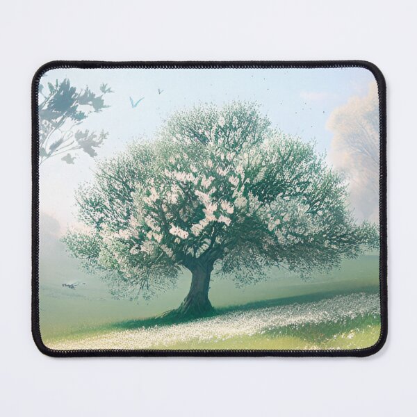 Item preview, Almond tree in daisies field by CallisC Arts designed and sold by CallisC-Arts.
