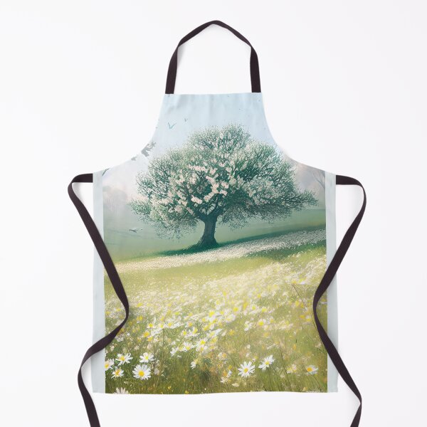 Item preview, Almond tree in daisies field by CallisC Arts  designed and sold by CallisC-Arts.