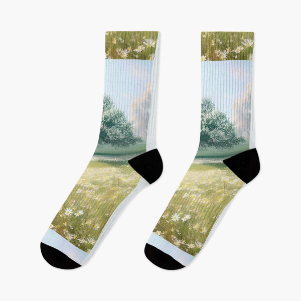 Item preview, Almond tree in daisies field by CallisC Arts  designed and sold by CallisC-Arts.