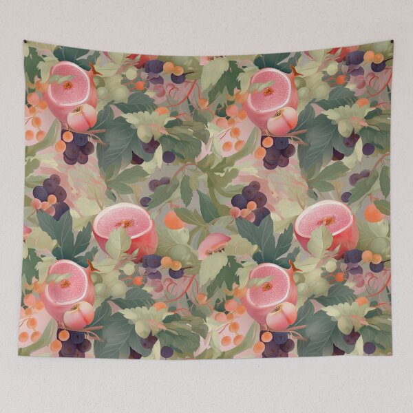 Item preview, Grapevine Figgy Dreams Foodie Pattern designed and sold by nipplesofvenus.