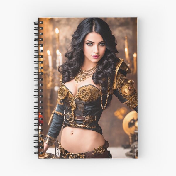 Item preview, A homage to steampunk: portraits of beautiful girls designed and sold by ArtCreator2023.