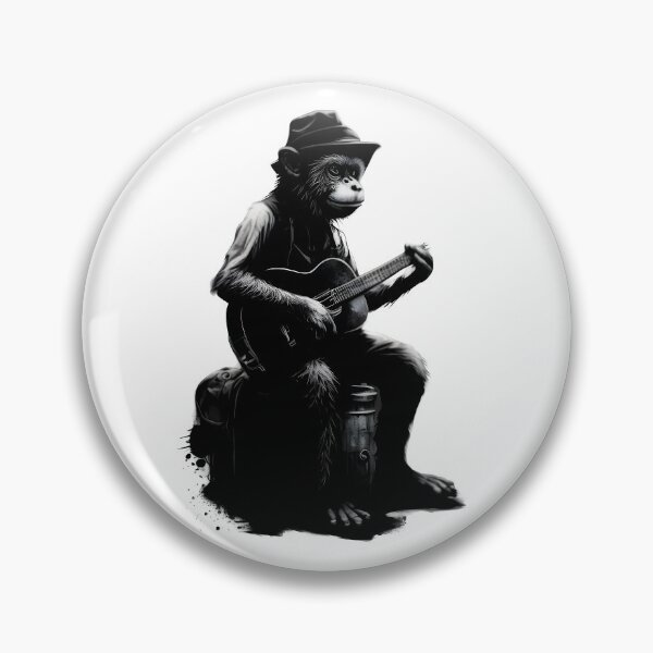 Item preview, monkey playing guitar designed and sold by mr-artt.