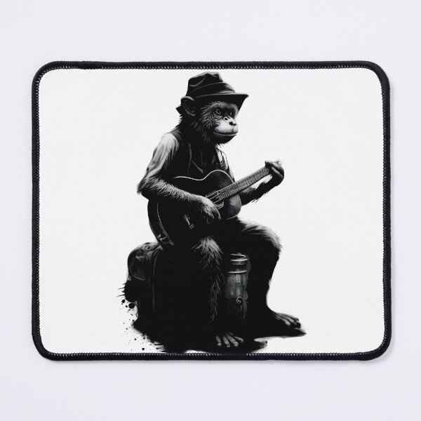 Item preview, monkey playing guitar designed and sold by mr-artt.