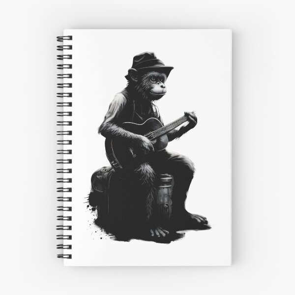 Item preview, monkey playing guitar designed and sold by mr-artt.