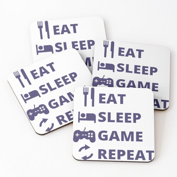 Item preview, EAT SLEEP GAME REPEAT designed and sold by Anime-Univers.