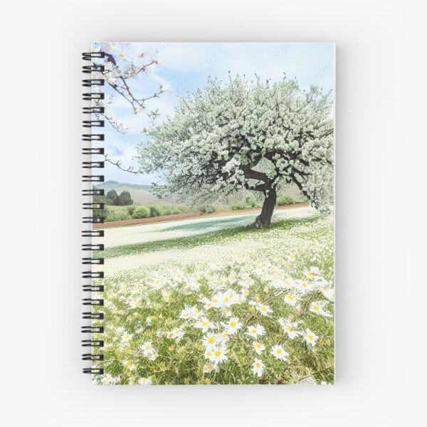Item preview, Almond tree in daisies field by CallisC Arts  designed and sold by CallisC-Arts.