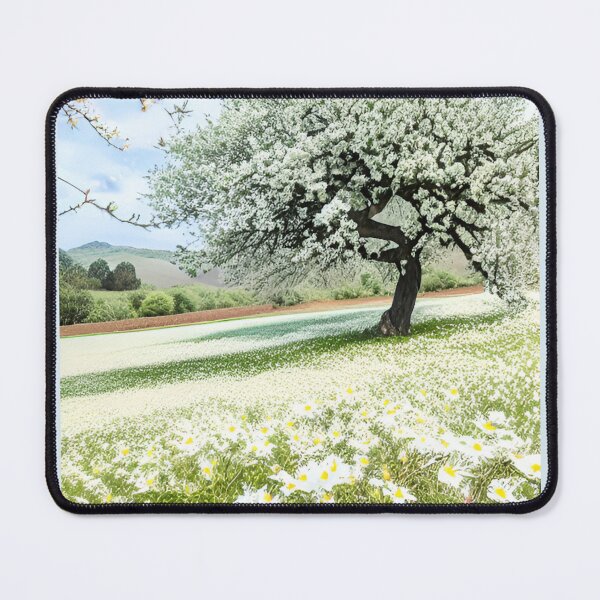 Item preview, Almond tree in daisies field by CallisC Arts designed and sold by CallisC-Arts.