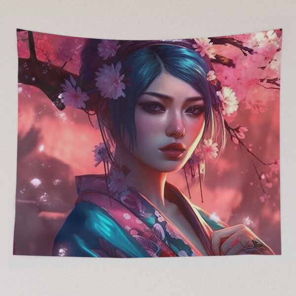Item preview, Beautiful japanese geisha designed and sold by Hibiskusmond.