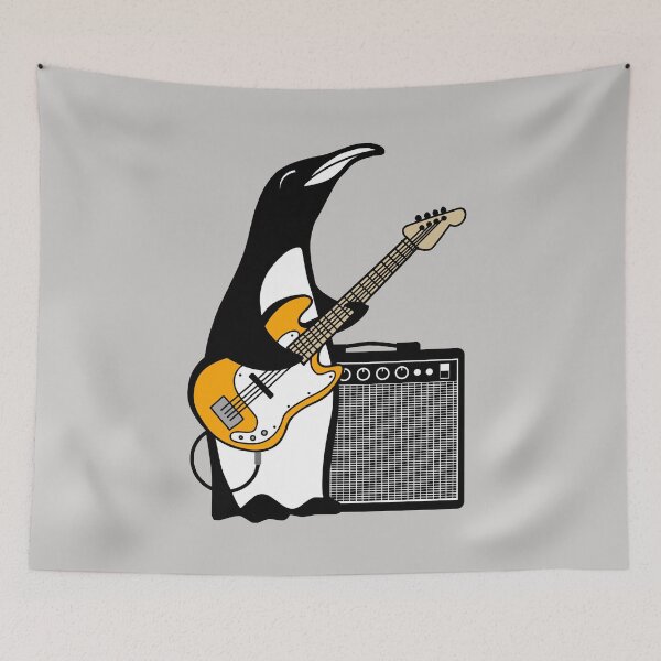Item preview, Penguin Bassist designed and sold by AMERICANCHEEZ.