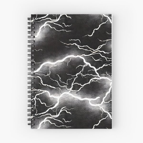 Item preview, Black and White Lightning Pattern designed and sold by Pattrnz.