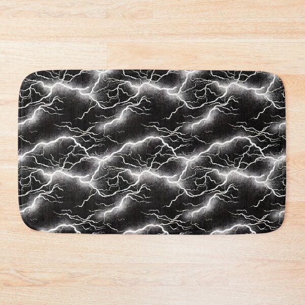 Item preview, Black and White Lightning Pattern designed and sold by Pattrnz.